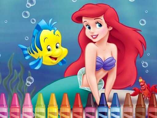 Little Mermaid Coloring Image