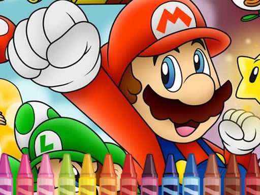 Mario Coloring Image