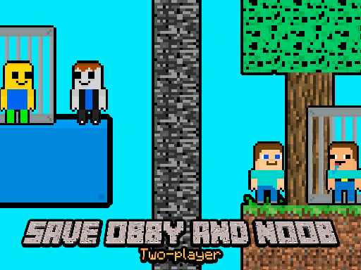 Save Obby and Noob Two players Image