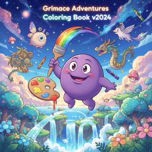 Grimace Adventures Coloring Book v2024 Image