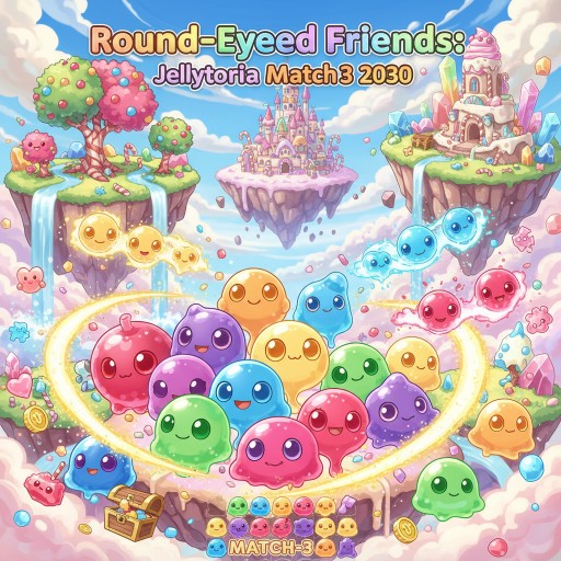 Round-Eyed Friends: Jellytoria Match-3 2030 Image