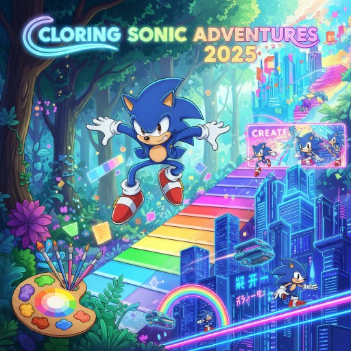 Coloring Sonic Adventures 2025 Image